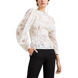 Givenchy Women's Floral Lace Corset Blouse - White
