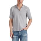Eleventy Men's Mlange Cotton-blend Boucl Polo Shirt - Light Gray