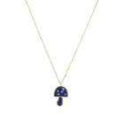 Brent Neale Women's Mushroom Small Pendant Necklace - Blue