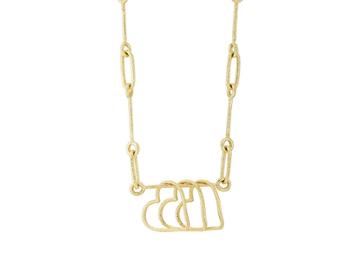 Brent Neale Women's Textured Gold Pendant Necklace