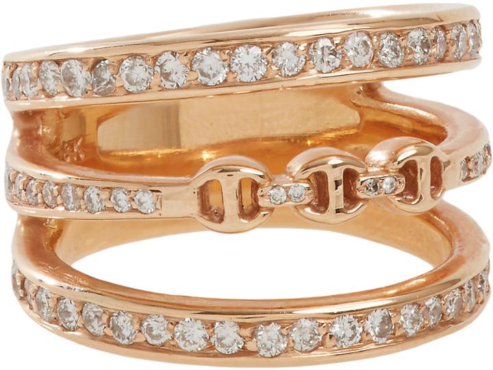 Hoorsenbuhs Women's Diamond & Rose Gold Asset Ring