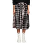 Marc Jacobs Women's Plaid Cotton Belted Skirt-black Multi