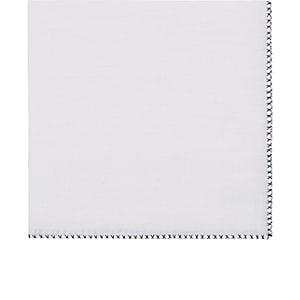 Simonnot Godard Men's Linen Handkerchief - White
