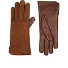 Barneys New York Women's Suede Gloves-brown