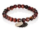 Miracle Icons Men's Vintage-icon Beaded Bracelet-red