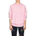 Acne Studios Men's Oil Badge Cotton T-shirt-pink