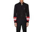 Givenchy Men's Striped-sleeve Star-embroidered Cotton Poplin Shirt