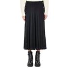 Sacai Women's Pleated-front Wool-blend Culottes - Black