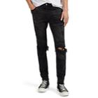 Amiri Men's Rip & Repair Detailed Slim Jeans - Black