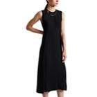 Victoria Beckham Women's Crepe Pleated-front A-line Dress - Black