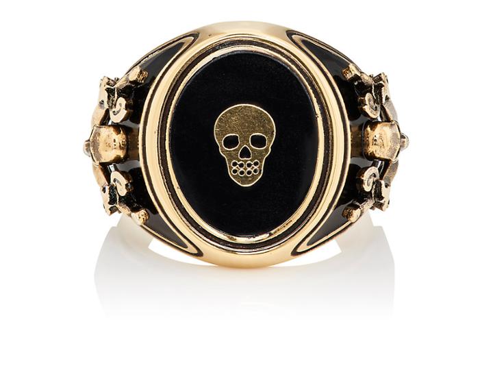 Alexander Mcqueen Men's Skull Signet Ring
