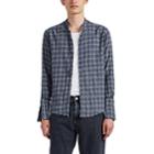 Greg Lauren Men's Plaid Cotton Flannel Studio Shirt - Gray