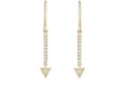 Jennifer Meyer Women's Diamond Mini Stick Trillion Drop Earrings