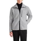 Theory Men's Wool-blend Fleece Zip-front Jacket - Gray