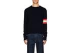 Calvin Klein 205w39nyc Men's Logo Striped Cashmere Sweater