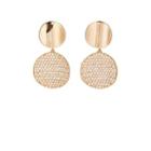 Sabbadini Women's Diamond Clip-on Drop Earrings - Rose Gold