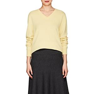 The Row Women's Maley Cashmere V-neck Sweater-daffodil
