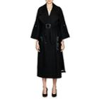 Fendi Women's Fur- & Leather-trimmed Wool Coat-black