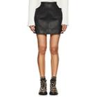 Helmut Lang Women's Stretch-leather Miniskirt-black