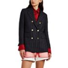 Thom Browne Women's Pinstriped Wool Double-breasted Blazer - Navy