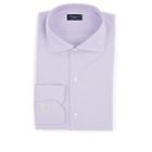 Finamore Men's Houndstooth Cotton Dress Shirt - Lt. Purple