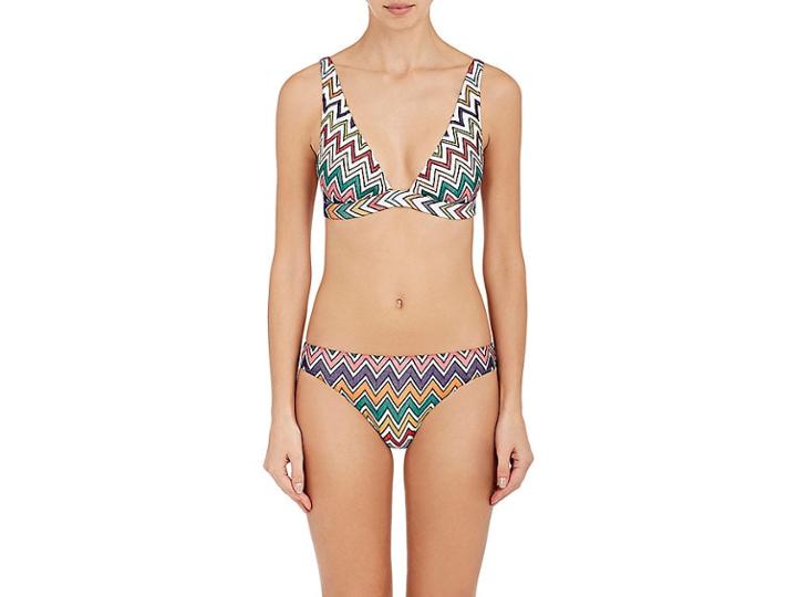 Missoni Mare Women's Zigzag-knit Triangle Bikini
