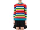 Saint Laurent Women's Striped Rib-knit Sweater