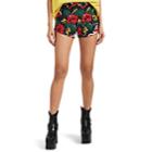 R13 Women's Beaded-floral & Leopard-print Faille Shorts