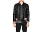 Saint Laurent Men's Washed Leather Varsity Jacket