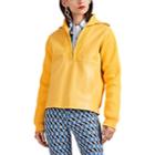 Prada Women's Patchwork Rib-knit & Leather Jacket - Yellow