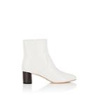 Loeffler Randall Women's Gema Leather Ankle Boots-white