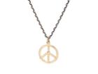 Dean Harris Men's Peace Sign Pendant Necklace