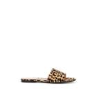 Gianvito Rossi Women's Leopard-print Calf-hair Sandals - Brown
