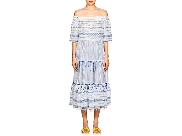 Lemlem Women's Tiki Striped Cotton Maxi Dress