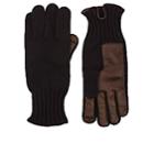 Barneys New York Men's Leather-accented Cashmere Gloves-navy