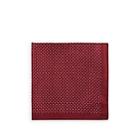 Fairfax Men's Reversible Silk Pocket Square - Red