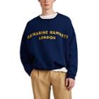 Katharine Hamnett London Men's Vince Logo Cotton Oversized Sweatshirt - Navy