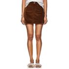 Frame Women's Le Mini Cotton Corduroy Skirt-beige, Tan