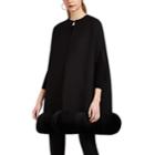 Valentino Women's Disc-embellished Wool-silk Cape - Black