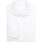 Uman Men's Pinpoint Oxford Cloth Dress Shirt-white