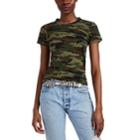 Nsf Women's Alessi Camouflage Cotton T-shirt - Green