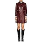 Calvin Klein 205w39nyc Women's Leather Shirtdress-mulberry
