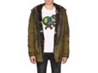 Mr & Mrs Italy Men's Fur-lined Camouflage Cotton Parka