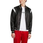 Givenchy Men's Leather Baseball Jacket - Black