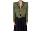 Balenciaga Women's Structured-shoulder Cotton Boxy Jacket