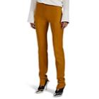 Narciso Rodriguez Women's Wool Twill Skinny Trousers - Gold
