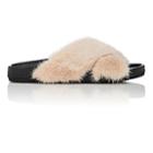 Barneys New York Women's Mink Fur Slide Sandals-nudeflesh