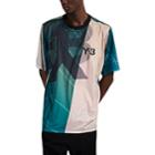 Y-3 Men's Abstract-print Soccer Jersey - Turquoise