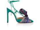 Giannico Women's Bow-embellished Satin Sandals