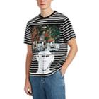 J.w.anderson Men's Heavy, 1988 Striped Cotton T-shirt - Black